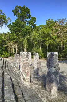 Inscription Prints: Stelae in front of Structure 2