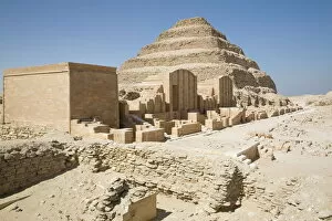 Images Dated 3rd March 2007: The Step Pyramid of Saqqara, UNESCO World Heritage Site, near Cairo, Egypt