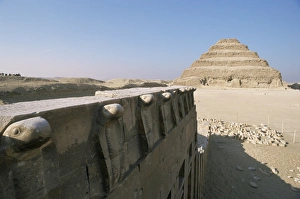 Saqqara Prints: The Step Pyramid of Zoser, Saqqara (Sakkara), UNESCO World Heritage Site