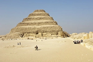 Images Dated 5th February 2009: Stepped Pyramid, Saqqara (Sakkara), UNESCO World Heritage Site, Egypt, North Africa