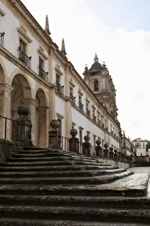 Estremadura Prints: The steps of Alcobaca Monastery, UNESCO World Heritage Site, Alcobaca, Estremadura
