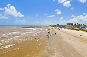 Galveston Prints: Stewart Beach, Galveston, Texas, United States of America, North America