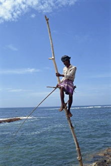 Stilt Prints: Stilt fisherman