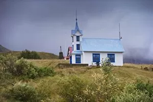 Images Dated 11th September 2009: Stodvarfjordur church in the East Fjords region (Austurland), Iceland, Polar Regions