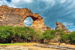 Natural Arch Prints: Stone arch at Pedra Furada, Serra da Capivara National Park
