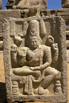 Mahabalipuram Prints: Stone carving