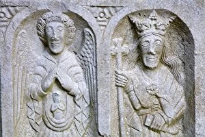 Images Dated 9th August 2006: Stone Carving at Jerpoint Abbey