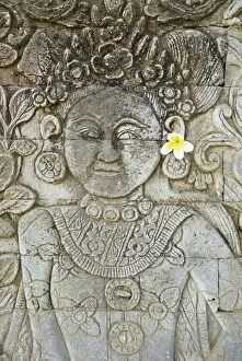 Images Dated 26th July 2005: Stone carving, Temple of Pura Dalem Jagaraga, North coast, Bali, Indonesia