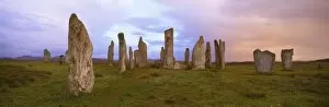 Images Dated 6th November 2008: Stone circle at dawn, Callanish, near Carloway, Isle of Lewis, Outer Hebrides