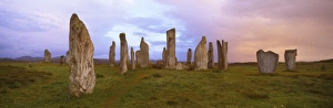 Images Dated 6th November 2008: Stone circle at dawn, Callanish, near Carloway, Isle of Lewis, Outer Hebrides