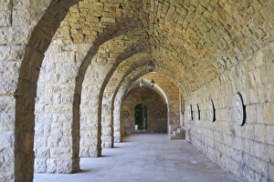 Corridor Prints: Stone corridor, Palace of Beiteddine, Lebanon, Middle East
