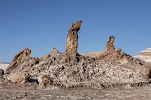 The stone formation Tres Marias, Valle de le Luna, Los Flamencos National Reserve