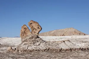 The stone formation Tres Marias, Valle de le Luna, Los Flamencos National Reserve
