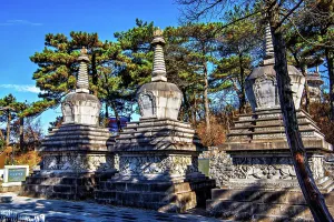 Meditation Prints: Stone pagodas at Nuona Pagoda Temple