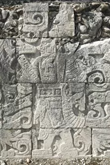 Images Dated 12th September 2006: Stone reliefs in the Great Ball Court (Gran Juego de Pelota), Chichen Itza