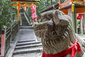 Shintoism Prints: Stone sculpture, Fushimi Inari Taisha