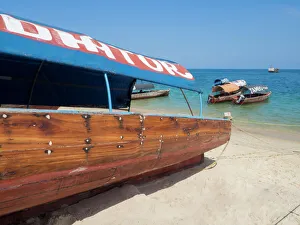 Tanzania Prints: Stone Town port, Zanzibar, Tanzania, East Africa, Africa