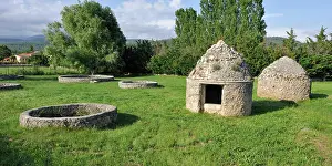 Century Prints: Stone wells from the 14th and 15th centuries located in Saint-Cezaire-sur-Siagne, France