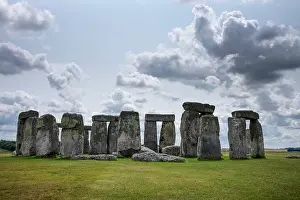 Salisbury Prints: Stonehenge, a prehistoric megalithic structure on Salisbury Plain, United Kingdom