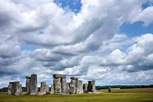 Salisbury Prints: Stonehenge, a prehistoric megalithic structure on Salisbury Plain, United Kingdom