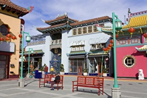 China Town Prints: Store in Central Plaza, Chinatown, Los Angeles, California, United States of America
