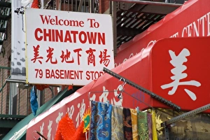 China Town Prints: Store in Chinatown, Lower Manhattan, New York City, New York, United States of America