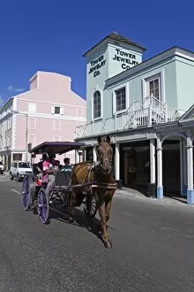 Stores on Bay Street, Nassau, New Providence Island, Bahamas, West Indies