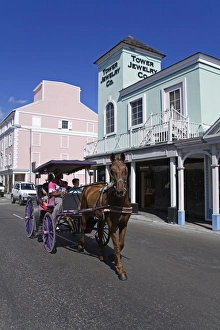Images Dated 2nd April 2007: Stores on Bay Street, Nassau, New Providence Island, Bahamas, West Indies