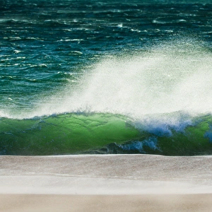 Images Dated 19th May 2009: Storm force Levante winds blowing the tops of waves, Strait of Gibraltar, Estrecho Natural Park