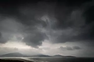 Foggy Gallery: Storm over Luskentyre Beach, West Harris, Outer Hebrides, Scotland, United Kingdom