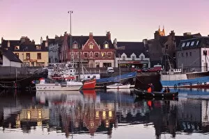 View Into Land Collection: Stornoway (Steornabhagh) harbour at dusk