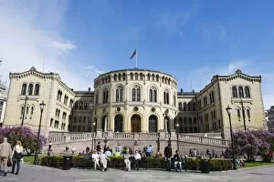 Images Dated 29th May 2010: Stortinget parliament building, Oslo, Norway, Scandinavia, Europe