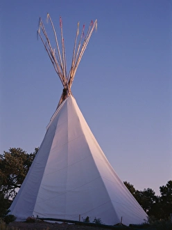 Bivouac Prints: Storytellers teepee at sunset