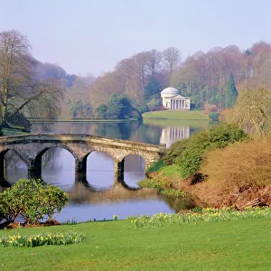 Fall Prints: Stourhead, Wiltshire, England, UK, Europe