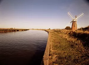 Wind Mill Collection: Stracey Arms windpump, River Bure, Norfolk Broads, Norfolk, England, United Kingdom