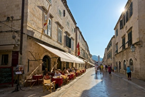 Stradun Prints: The Stradun, UNESCO World Heritage Site, Dubrovnik, Croatia, Europe