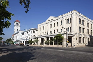 Colonialism Prints: Strand Hotel, Strand Road, Yangon (Rangoon), Yangon Region, Myanmar (Burma), Asia