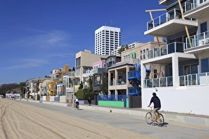 Bike Prints: The Strand, Santa Monica, Los Angeles, California, United States of America