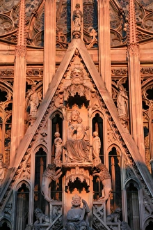 Strasbourg Prints: Strasbourg Cathedral, Strasbourg, Bas-Rhin, Alsace, France, Europe