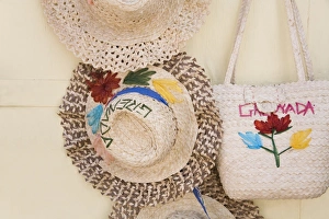 Straw Hat Prints: Straw hats in the market, St
