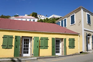Single Storey Prints: Back Street in Charlotte Amalie, St