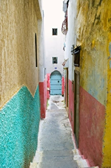 Kasbah Prints: Street in the Kasbah, Tangier, Morocco, North Africa, Africa
