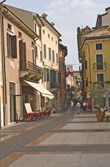 Italian Lake Prints: A street in Lazise