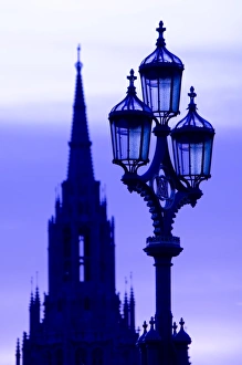 Lamps Prints: Street light, Westminster Bridge, London, England, United Kingdom, Europe