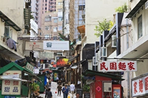 Mid Levels Prints: Street in Mid-Levels, Hong Kong Island, Hong Kong, China, Asia