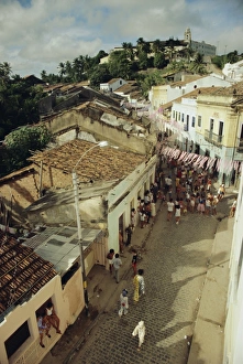 Olinda Prints: Street in Olinda, northeast of the country, Brazil, South America