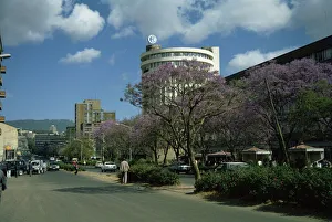 Ethiopia Prints: Street scene in Addis Ababa, Ethiopia, Africa