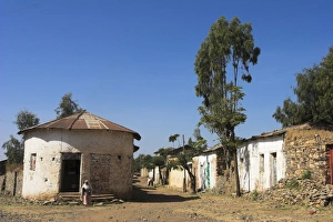 Axum Prints: Street scene, Aksum, Ethiopia, Africa