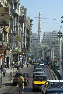 Alexandria Prints: Street scene, Alexandria, Egypt, North Africa, Africa