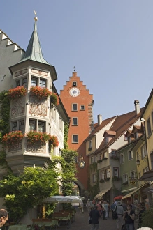 Bodensee Prints: Street scene with gate tower